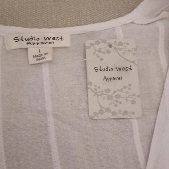 White Maxi Dress by Studio West NWT. Made in India - Picture 4 of 4